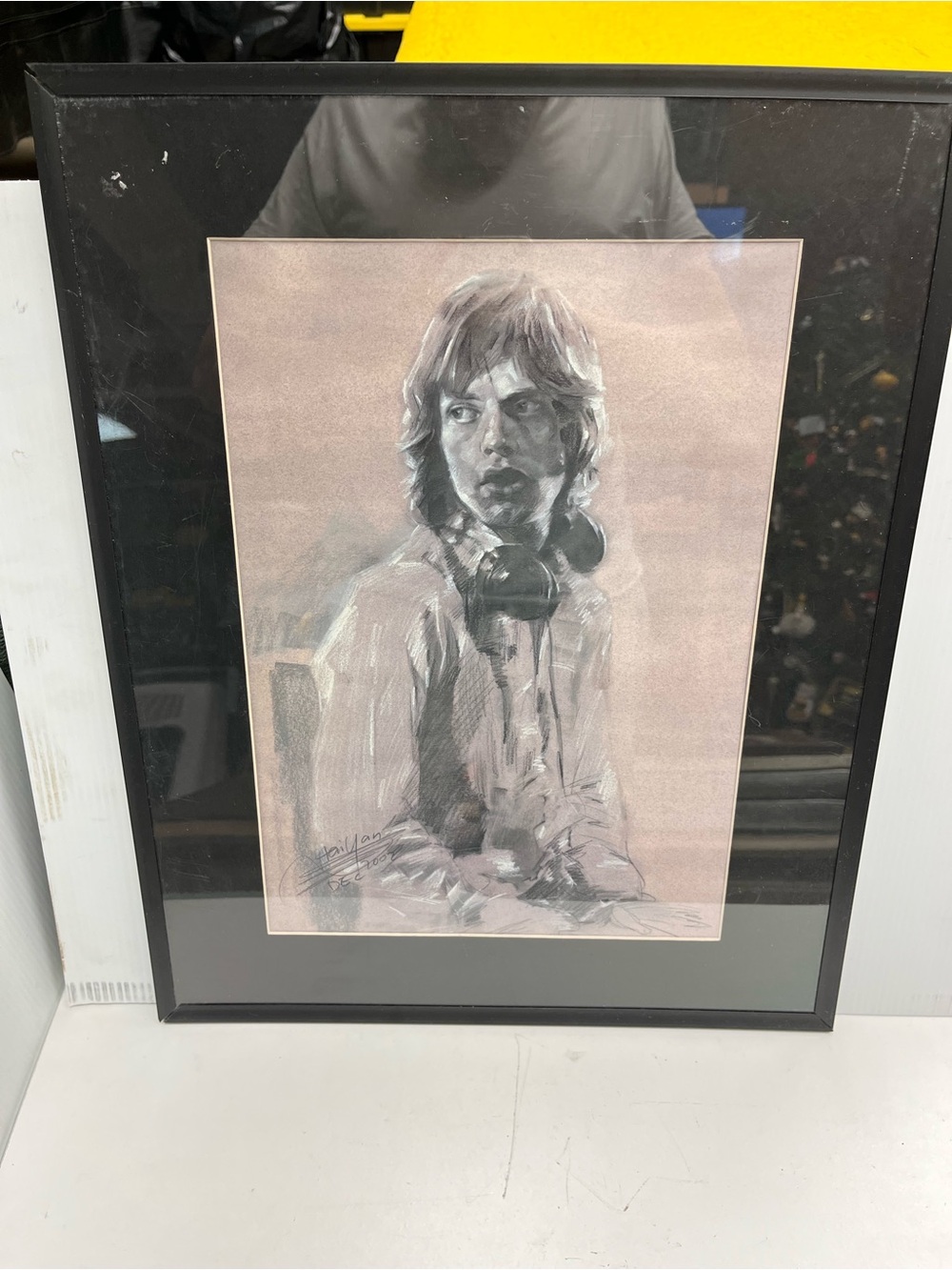 Signed Rolling Stone Mick Jagger Art Haiyan 2002